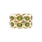Bague 52 Bague bandeau or jaune et péridots. 58 Facettes 35437