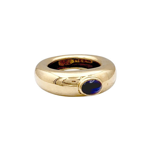 Bague 50 Bague Chaumet, "Anneau" en or jaune et saphir. 58 Facettes 35430