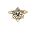 Bague 51 Bague marguerite - Diamants en or jaune 750/1000 58 Facettes A12098