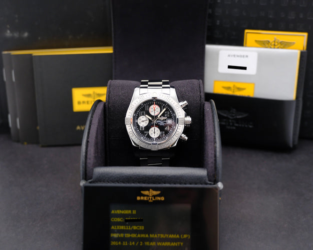 Montre Breitling Avenger II A13381 - Montre automatique en acier 43 mm 58 Facettes BTL/AVG/073