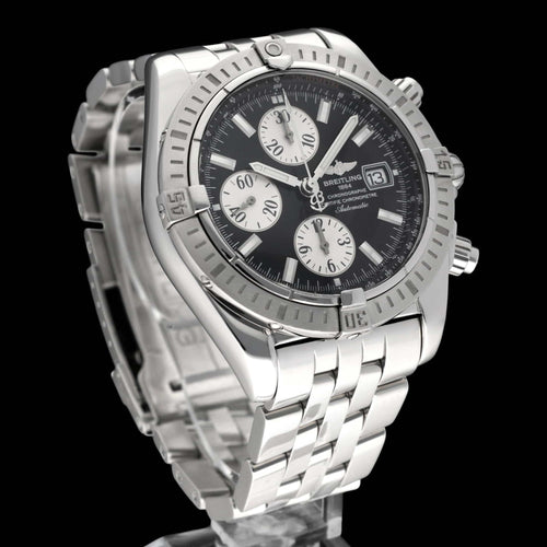 Montre Breitling Chronomat Evolution A13356 - Montre automatique en acier 44 mm 58 Facettes BTL/CHM/195