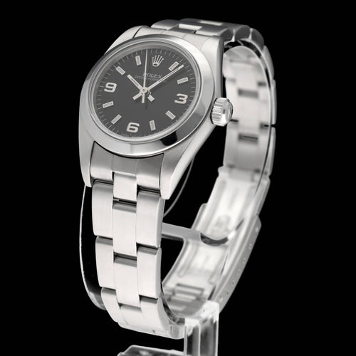 Montre Rolex Oyster Perpetual Lady 76080 - Montre 26 mm en acier 58 Facettes ROL/OOP/214