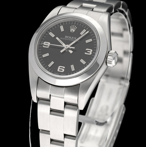 Montre Rolex Oyster Perpetual Lady 76080 - Montre 26 mm en acier 58 Facettes ROL/OOP/214