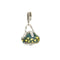 Pendentif Rosato Bags - Pendentif valise en or blanc 18 ct émaillé vert 58 Facettes 40718