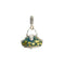 Pendentif Rosato Bags - Pendentif valise en or blanc 18 ct émaillé vert 58 Facettes 40718
