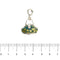 Pendentif Rosato Bags - Pendentif valise en or blanc 18 ct émaillé vert 58 Facettes 40718
