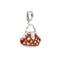 Pendentif Rosato Bags - Pendentif valise en or blanc 18 ct émaillé rouge 58 Facettes 40717