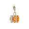 Pendentif Rosato Bags - Pendentif valise émaillée en or blanc 18 ct 58 Facettes 40719