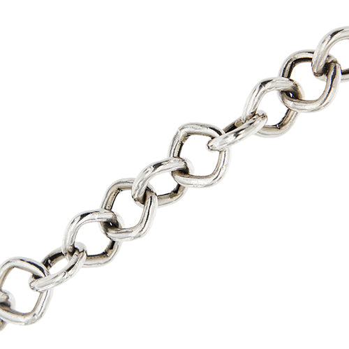 Bracelet Rosato - Bracelet maille rolò carrée en or blanc 18 ct 58 Facettes 40710