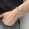 Bracelet Bracelet jonc ouvert multifils en or blanc 18 ct et diamants 58 Facettes 31275
