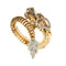 Bracelet Roberto Coin - Bracelet rigide dragon en or rose et or blanc, rubis et diamants 58 Facettes 39080
