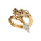 Bracelet Roberto Coin - Bracelet rigide dragon en or rose et or blanc, rubis et diamants 58 Facettes 39080
