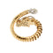 Bracelet Roberto Coin - Bracelet rigide dragon en or rose et or blanc, rubis et diamants 58 Facettes 39080