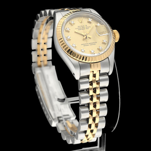 Montre Rolex Lady-Datejust 69173G - Montre dame automatique 26 mm or/acier 58 Facettes ROL/LDJ/618