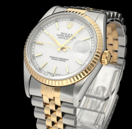 Montre Rolex Datejust 16233 - Montre automatique en acier et or 58 Facettes ROL/DJ1/1356