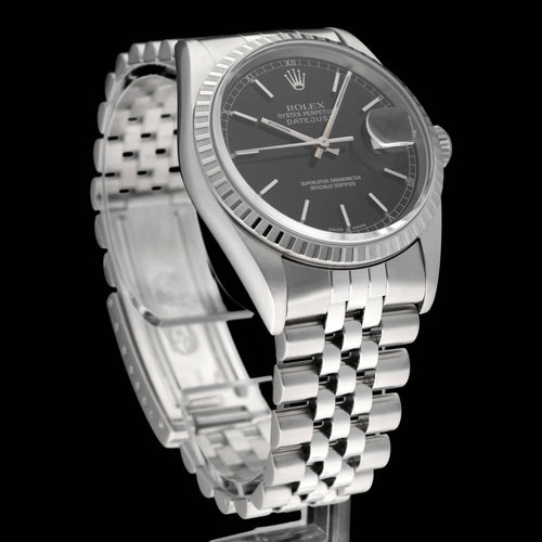 Montre Rolex Datejust 16220 - Montre automatique en acier 36 mm (2000) 58 Facettes ROL/DJ1/1352