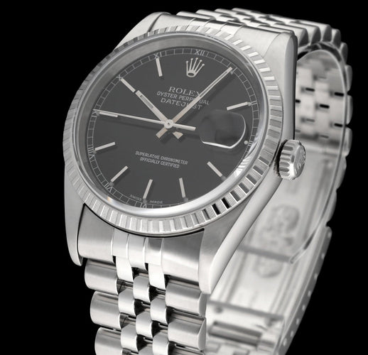 Montre Rolex Datejust 16220 - Montre automatique en acier 36 mm (2000) 58 Facettes ROL/DJ1/1352