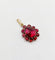 Pendentif Pendentif marguerite victorien en or rose 18k et grenats (vers 1870) 58 Facettes A06744