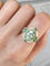 Bague 55 Bague en or jaune 18K avec tourmaline verte, diamants et tsavorites 58 Facettes 241