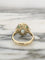 Bague 55 Bague en or jaune 18K avec tourmaline verte, diamants et tsavorites 58 Facettes 241