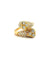 Bague Toi et Moi cœur en or jaune 18 ct et diamants 58 Facettes 90109-AC11889