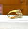 Bague Toi et Moi cœur en or jaune 18 ct et diamants 58 Facettes 90109-AC11889