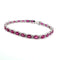 Bracelet Bracelet en or blanc 18 ct avec rubis et diamants 58 Facettes 16/26 E