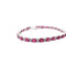 Bracelet Bracelet en or blanc 18 ct avec rubis et diamants 58 Facettes 16/26 E