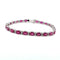Bracelet Bracelet en or blanc 18 ct avec rubis et diamants 58 Facettes 16/26 E