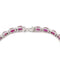 Bracelet Bracelet en or blanc 18 ct avec rubis et diamants 58 Facettes 16/26 E