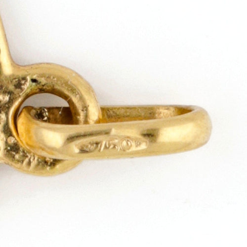 Pendentif Pendentif poisson en émail et or jaune 18 carats 58 Facettes 75FE89168279429784CCCA8166F1DE4E