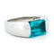 Bague 55 Bague topaze taille émeraude en or blanc 18k 58 Facettes 374B3F36E13D4AC198553A53CCF702BE