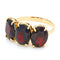 Bague 51 Bague trilogie en or 18k avec grenats 58 Facettes 0233C53C5728439FB66C5D199BE992D4