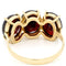 Bague 51 Bague trilogie en or 18k avec grenats 58 Facettes 0233C53C5728439FB66C5D199BE992D4
