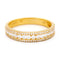 Bague 55 Bague triple rangée en or 18k et diamants taille brillant 58 Facettes 6A91382035AA4DC5AD445D0F0F3D5240