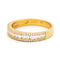 Bague 55 Bague triple rangée en or 18k et diamants taille brillant 58 Facettes 6A91382035AA4DC5AD445D0F0F3D5240