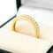 Bague 55 Bague triple rangée en or 18k et diamants taille brillant 58 Facettes 6A91382035AA4DC5AD445D0F0F3D5240