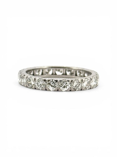 Bague 56 Alliance vintage - Bague en platine et diamants naturels, taille 56 58 Facettes 90596-AC12405