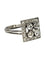 Bague 52 Bague ancienne en or blanc 18K et diamants 1 ct 58 Facettes 1683