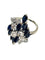 Bague 58 Bague en or blanc 18K sertie de saphirs et diamants 58 Facettes 1688
