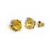 Boucles d'oreilles Boucles d’oreilles - Puces en or jaune 18 carats et citrines 58 Facettes AB683