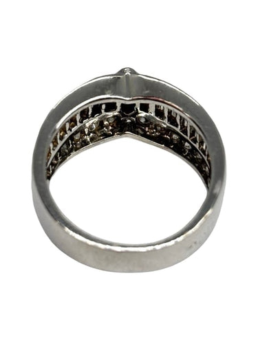 Bague 50 Bague en or blanc 18 K sertie de diamants 1,14 ct 58 Facettes 1624