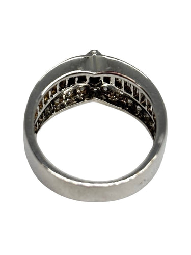 Bague 50 Bague en or blanc 18 K sertie de diamants 1,14 ct 58 Facettes 1624