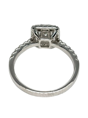 Bague 53 Solitaire - Bague en or blanc 18K et diamants 0,67 ct 58 Facettes 1664