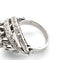 Bague 52 Bague années 40 en or blanc 18 ct avec diamants 58 Facettes 171/B OC