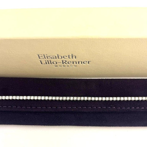 Bracelet Bracelet ligne tennis en or blanc et diamants 3,09 ct 58 Facettes 269289