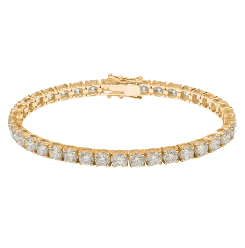 Bracelet Bracelet tennis en or jaune et diamants 3,10 ct 58 Facettes 269291
