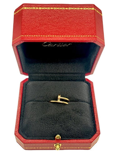 Bague 48 Cartier Clou - Bague petit modèle en or rose 18K 58 Facettes 1713