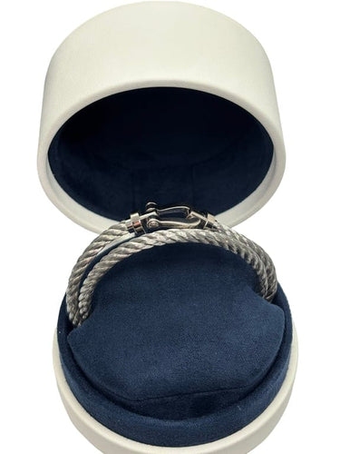 Bracelet Fred Force 10 - Bracelet grand modèle double tour en or blanc 18K 58 Facettes 1541