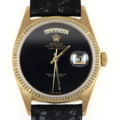 Montre Rolex Day-Date - Montre automatique 1803 en or jaune 18 ct 58 Facettes W295